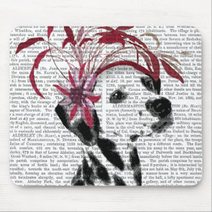 Tapis De Souris Dalmatien Avec Fascinateur Rouge