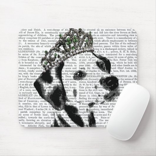 Tapis De Souris Dalmatien avec Tiara 2 (Avec souris)
