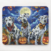 Tapis De Souris Dalmatien Halloween Épouvantable (Devant)