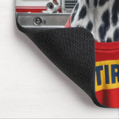 Tapis De Souris Dalmation portant une chemise à la retraite (Coin)