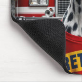 Tapis De Souris Dalmation portant une chemise à la retraite (Coin)