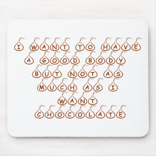 Tapis de souris d'amant de chocolat (Devant)