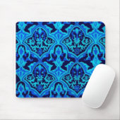Tapis De Souris Damas bleu (Avec souris)