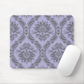 Tapis De Souris damas gris et violet (Avec souris)