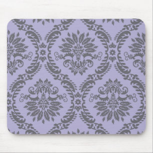 Tapis De Souris damas gris et violet
