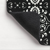 Tapis De Souris Damas - (noir et blanc) (Coin)