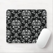 Tapis De Souris Damas noir et blanc (Avec souris)