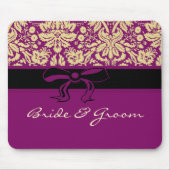 Tapis De Souris Damas violet (Devant)
