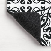 Tapis De Souris DAMASK - Noir et blanc (Coin)