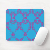 Tapis De Souris Damask Purple-Aqua (Avec souris)