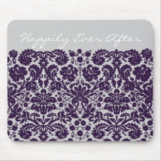 Tapis De Souris Damask Purple Mariage