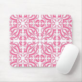 Tapis De Souris DAMASK - Rose (Avec souris)