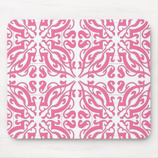 Tapis De Souris DAMASK - Rose (Devant)