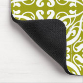 Tapis De Souris DAMASK - Vert olive (Coin)