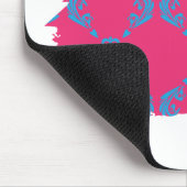 Tapis De Souris Damassé 3 Aqua-Magenta (Coin)