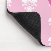 Tapis De Souris Damassé blanche rose-clair "v " de Mousepad (Coin)
