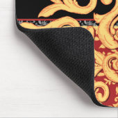 Tapis De Souris Damassé dorée Mousepad pour le bureau élégant (Coin)