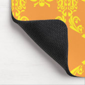 Tapis De Souris Damassé jaune-orange (Coin)