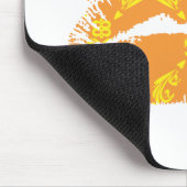 Tapis De Souris Damassé jaune-orange (Coin)