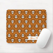 Tapis De Souris Damassé morte - crâne fait sur commande Mousepad (Avec souris)
