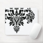 Tapis De Souris Damassé Mousepad (Avec souris)