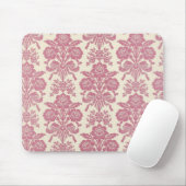 Tapis De Souris Damassé rose Girly (Avec souris)