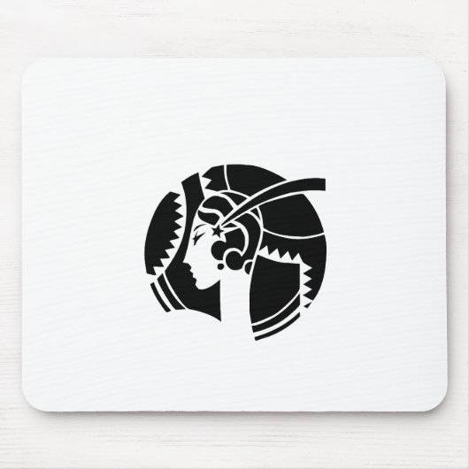 Tapis De Souris Dame Art déco (Devant)