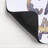 Tapis De Souris Dame aux chats folle (Coin)