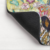 Tapis De Souris Dame avec un ventilateur, Gustav Klimt (Coin)