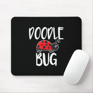 Tapis De Souris Dame de la punaise galeuse Doodle drôle