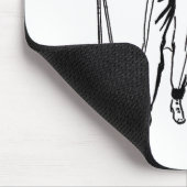 Tapis De Souris Dame de ski rétros (Coin)