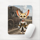 Tapis De Souris Dame Fennec Steampunk & Stagecoach (Avec souris)