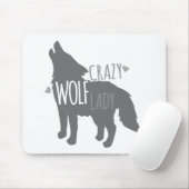 Tapis De Souris dame folle de loup (Avec souris)