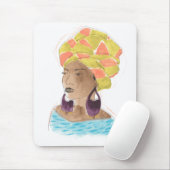 Tapis De Souris Dame forte et belle (Avec souris)