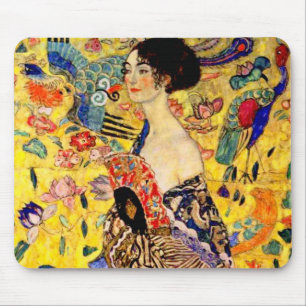 Tapis De Souris Dame Gustav Klimt avec ventilateur