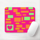 TAPIS DE SOURIS DAME ROSE (Avec souris)