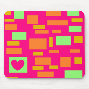 TAPIS DE SOURIS DAME ROSE