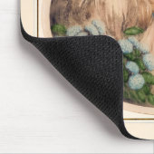 Tapis De Souris Dame rose de Louis Icart (Coin)