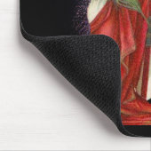 Tapis De Souris Dame vintage et feux d'artifice (Coin)