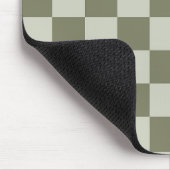 Tapis De Souris Damier Vert Sauge (Coin)