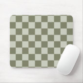 Tapis De Souris Damier Vert Sauge (Avec souris)