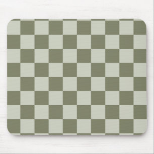 Tapis De Souris Damier Vert Sauge