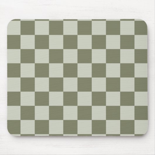 Tapis De Souris Damier Vert Sauge (Devant)