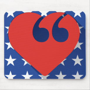 Tapis de souris d'amour des Etats-Unis de liberté