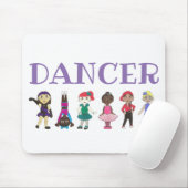Tapis De Souris DANCER Ballet Tap Jazz Lyrical Acro Dance Enseigna (Avec souris)