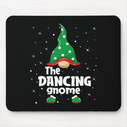 Tapis De Souris Dancing Gnome Family Matching Christmas Funny Paja (Devant)