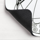 Tapis De Souris "Dancing Hen" Design abstrait Mousepad (Coin)