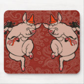 Tapis De Souris Dancing Pig Antique Cute Danseuse (Devant)