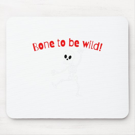 Tapis De Souris Dancing Skeleton Halloween Funny Bone Wild (Devant)