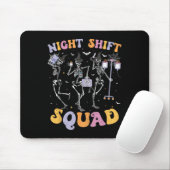 Tapis De Souris Dancing Skeleton Nurse Night Squale Shift Hallowee (Avec souris)
